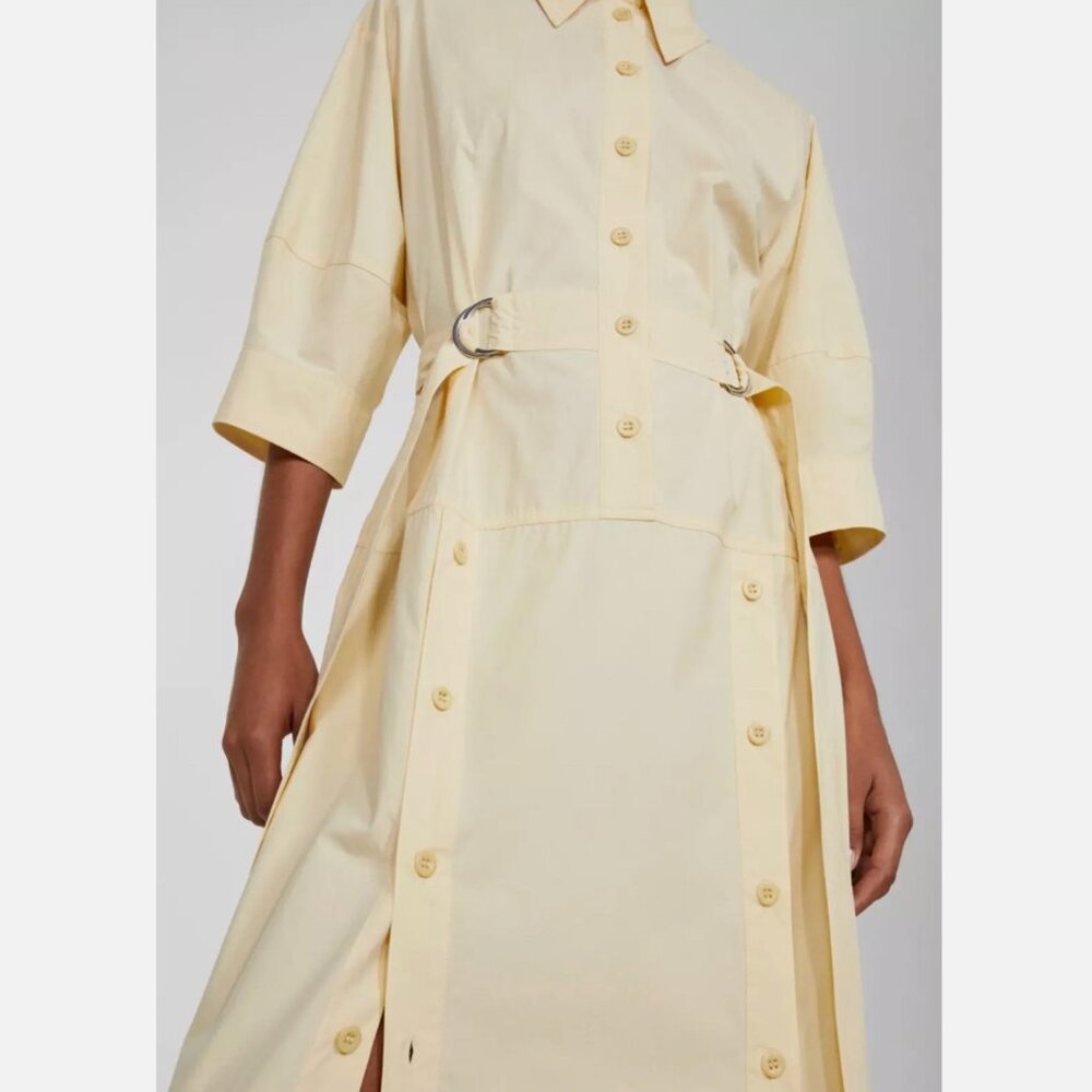 Rodebjer Yellow Cotton Shirt Dress